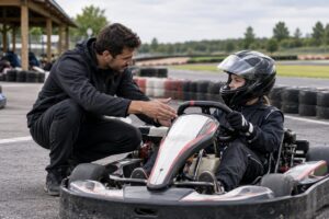 Transmettre sans crier : ce que le karting m'a appris sur la posture Montessori
